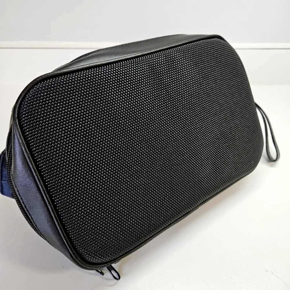 Dopp Men's Business Class Zip-Bottom Travel Kit Toiletry Bag Navy Blue